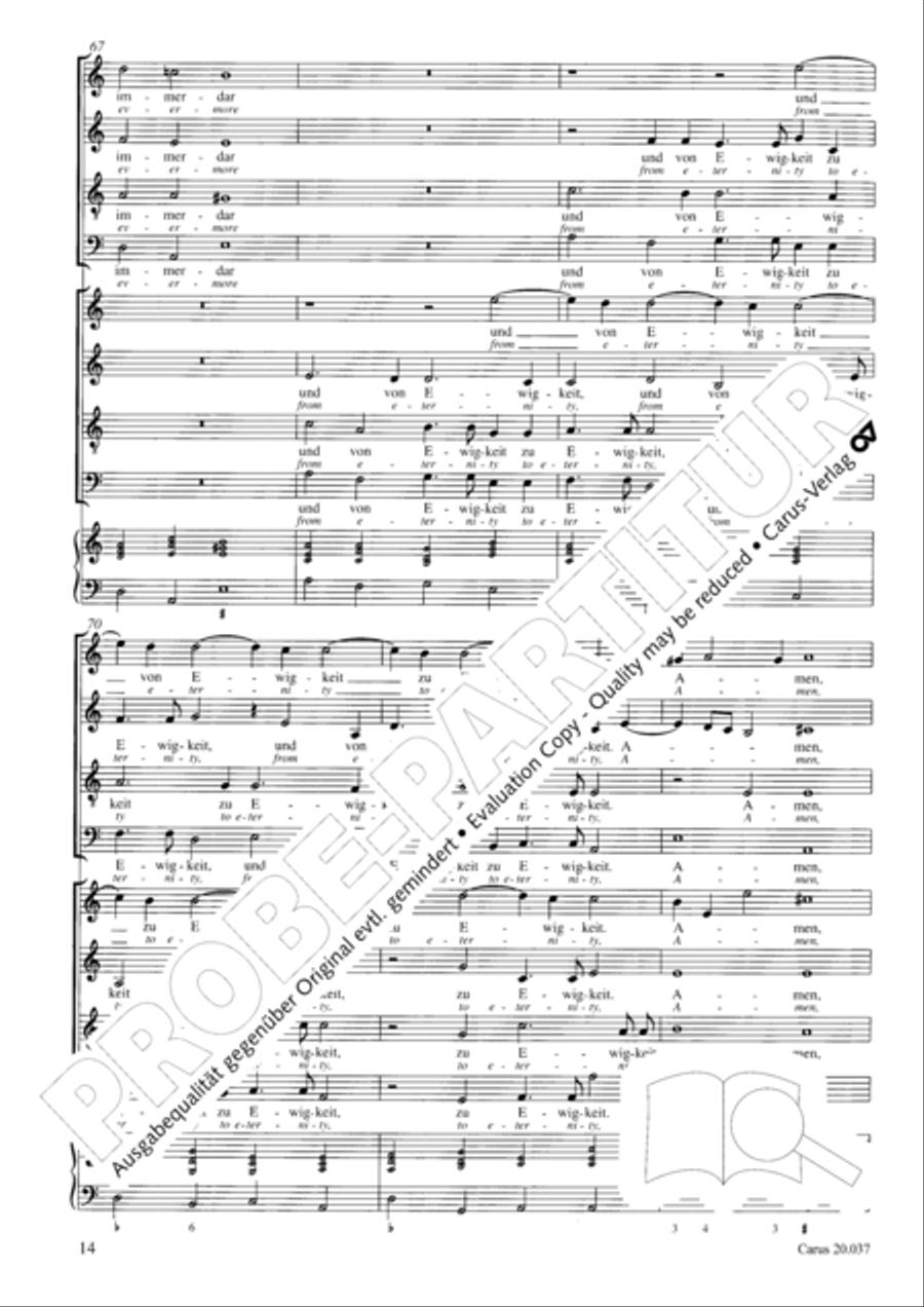 An den Wassern zu Babel sassen wir 4-Part scores gallery preview page 15