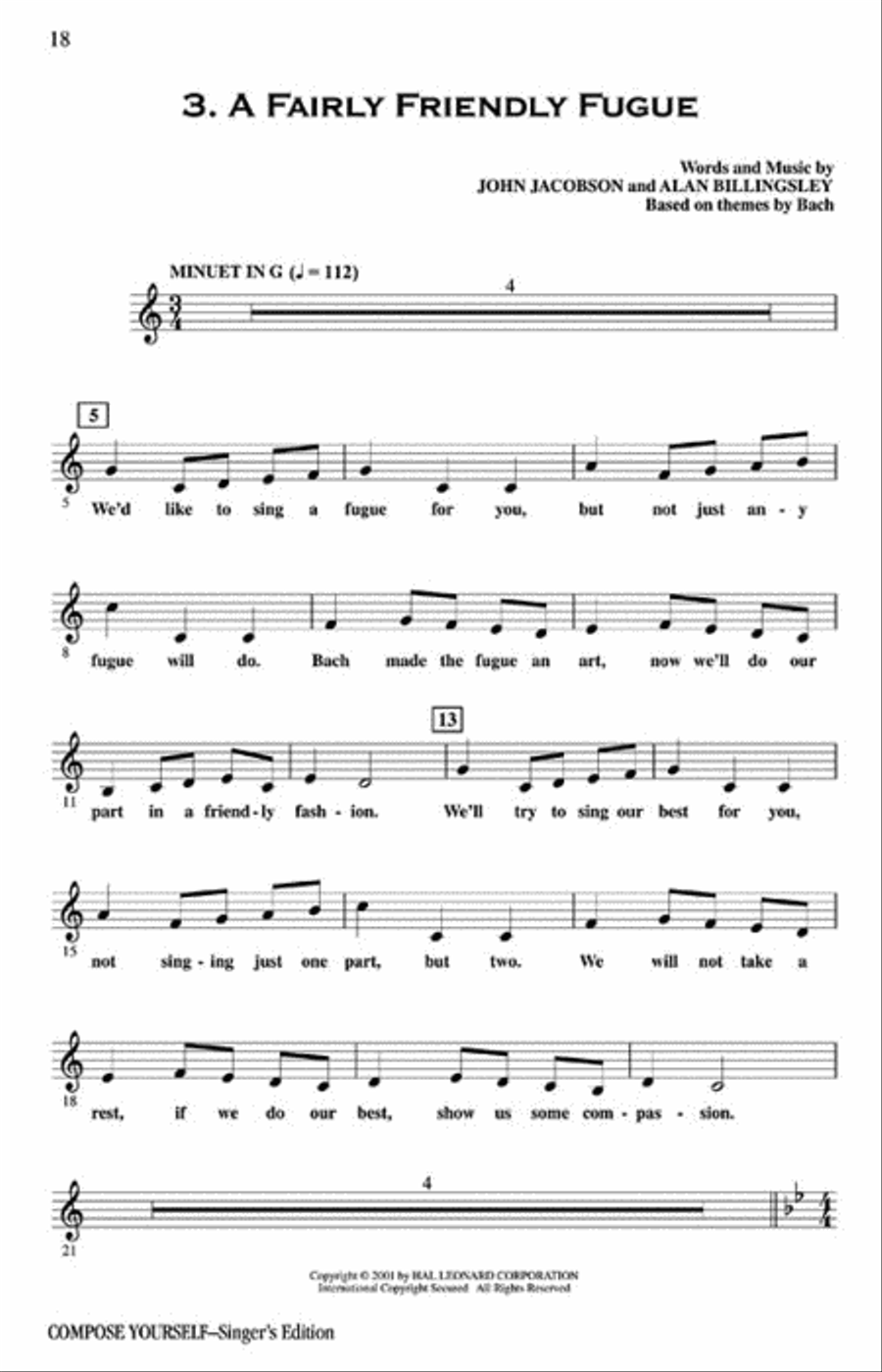 Compose Yourself (Musical) Choir scores gallery preview page 3