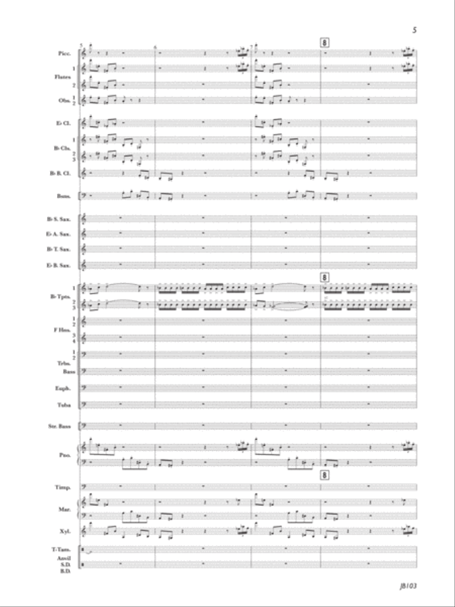 A Jack Stamp Suite: Movement 3: GF Redux It's Yours Concert Band scores gallery preview page 4