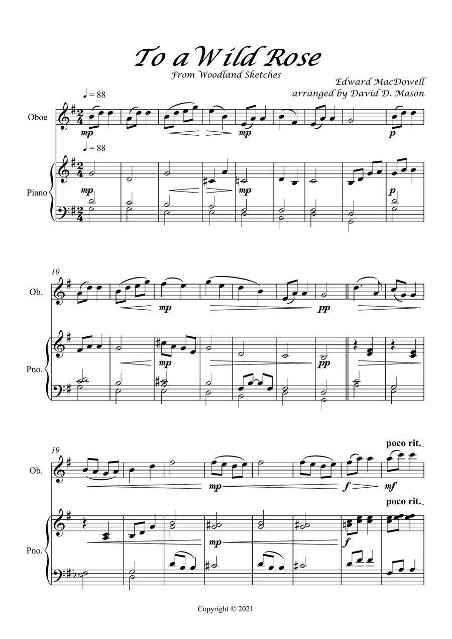 To a Wild Rose Piano scores gallery preview page 2