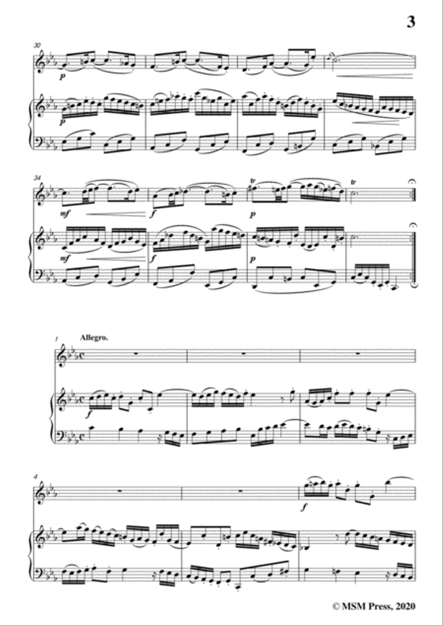 Bach,J.S.-Violin Sonata,in c minor,BWV 1017,for Violin and Piano Voice scores gallery preview page 5