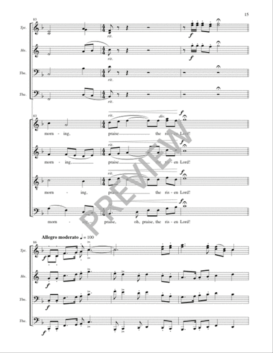 Welcome, Happy Morning! - Full Score and Parts Divisi scores gallery preview page 16