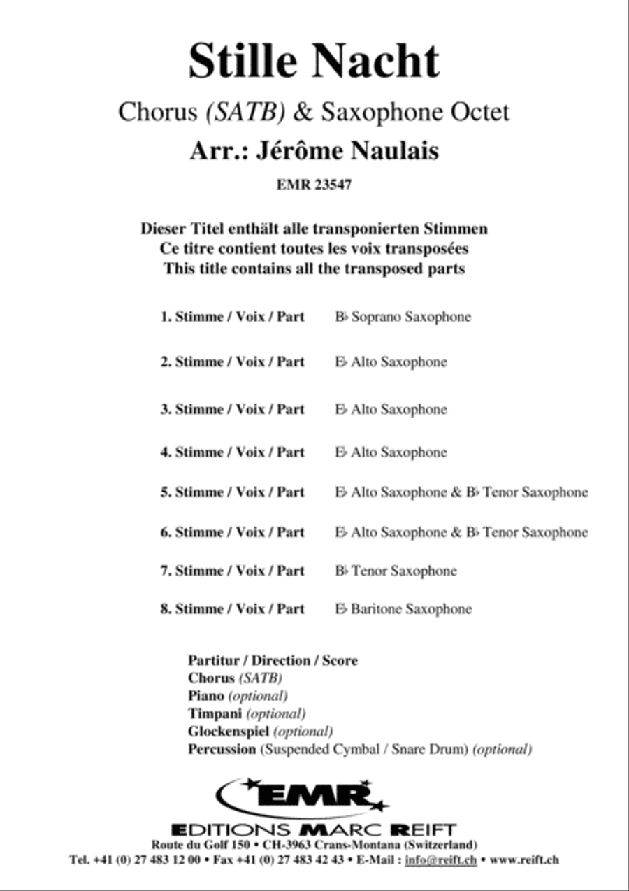 Stille Nacht 4-Part scores gallery preview page 2