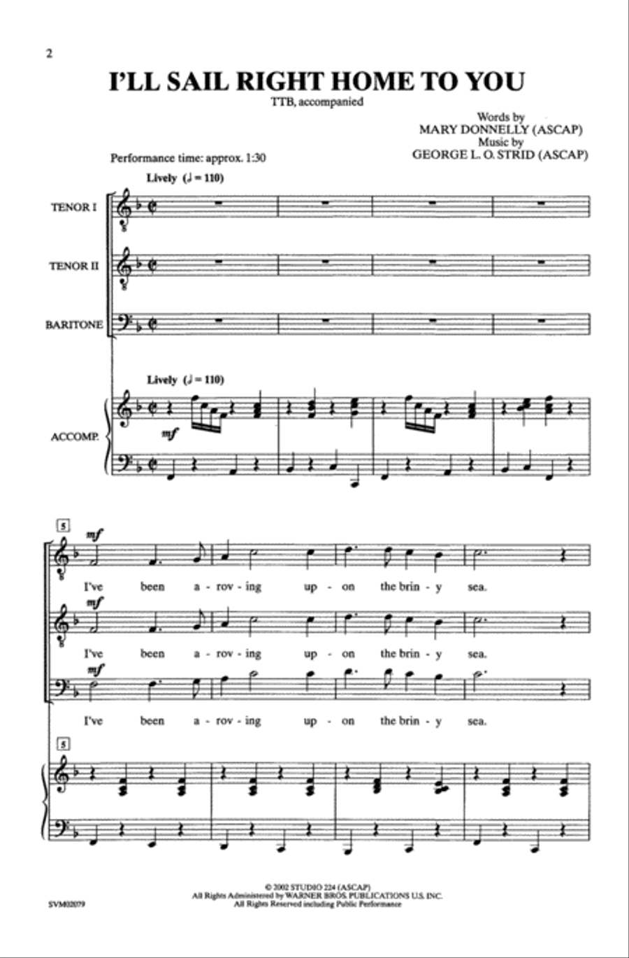 Ill Sail Right Home To You - TTB TTB scores gallery preview page 13