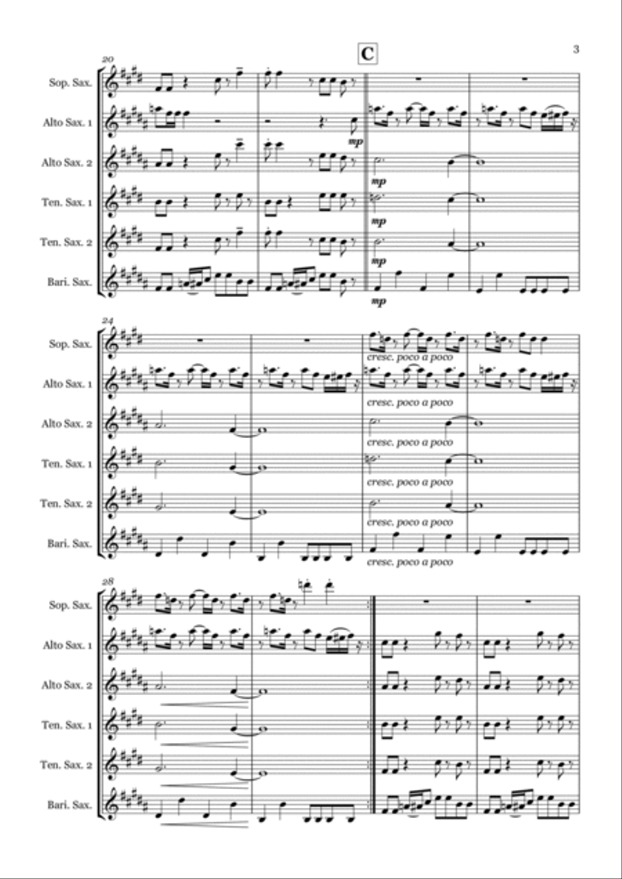 Ghostbusters Woodwind Ensemble scores gallery preview page 3