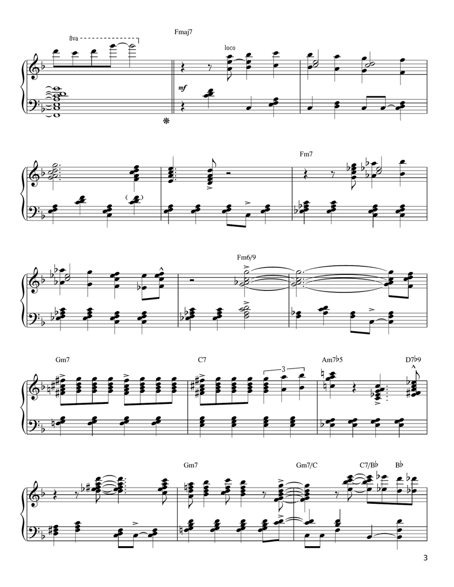 I'll Remember April Piano Solo scores gallery preview page 3