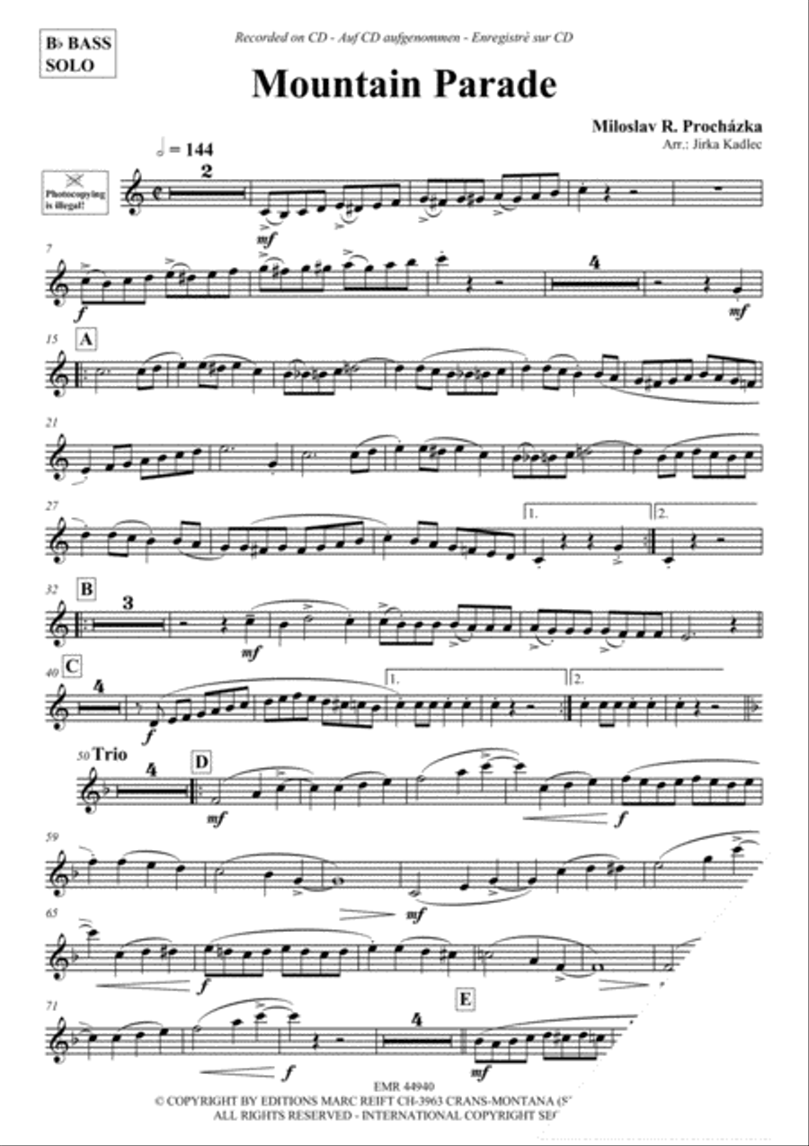 Mountain Parade Voice Solo scores gallery preview page 3