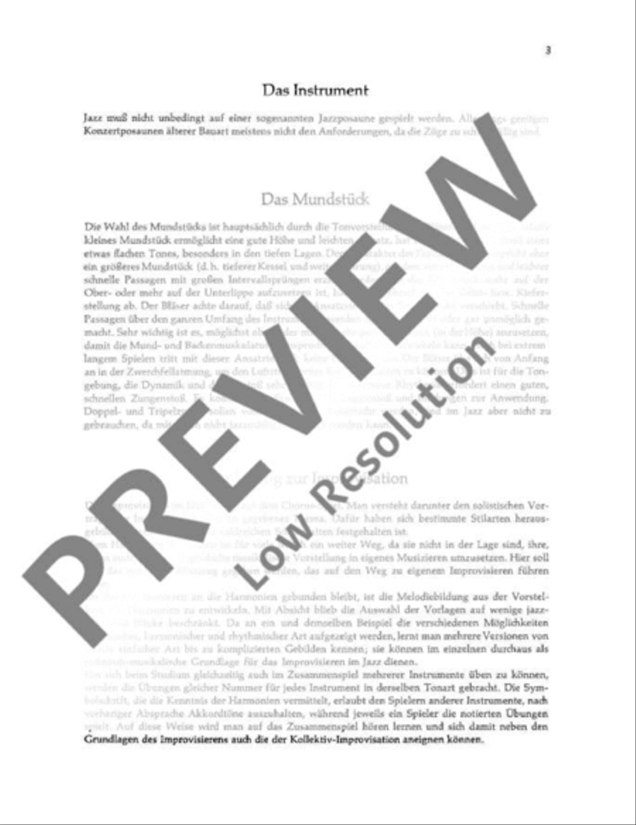 Anleitung zur Improvisation Trombone scores gallery preview page 4