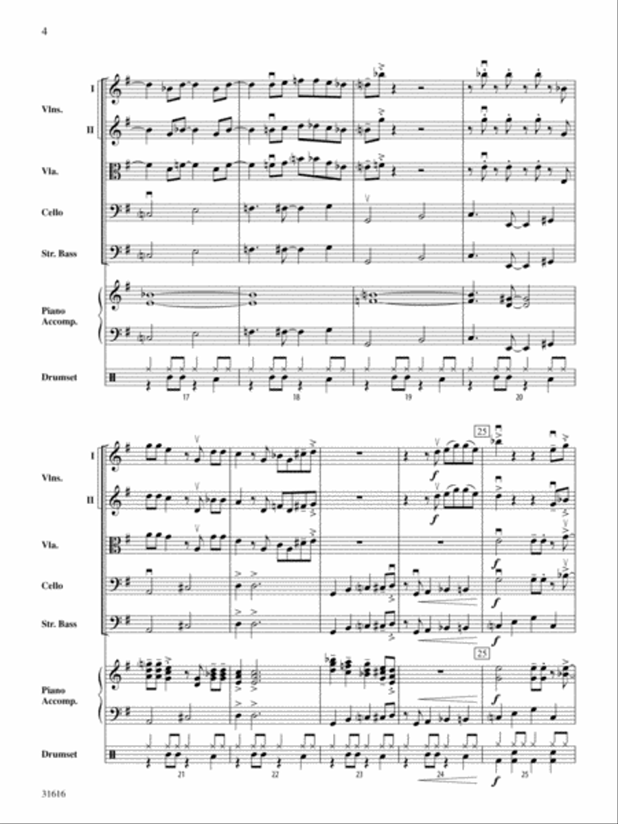 Tchefuncte Shuffle: Score String Orchestra scores gallery preview page 4