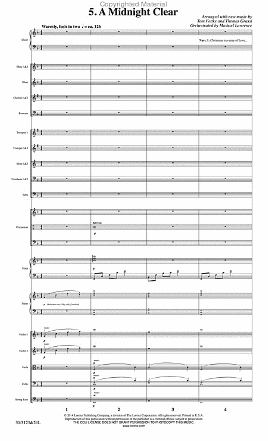 The Christmas Story - Set of Parts Choir scores gallery preview page 36