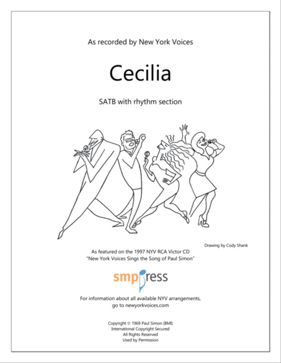 Cecilia 4-Part scores gallery preview page 1