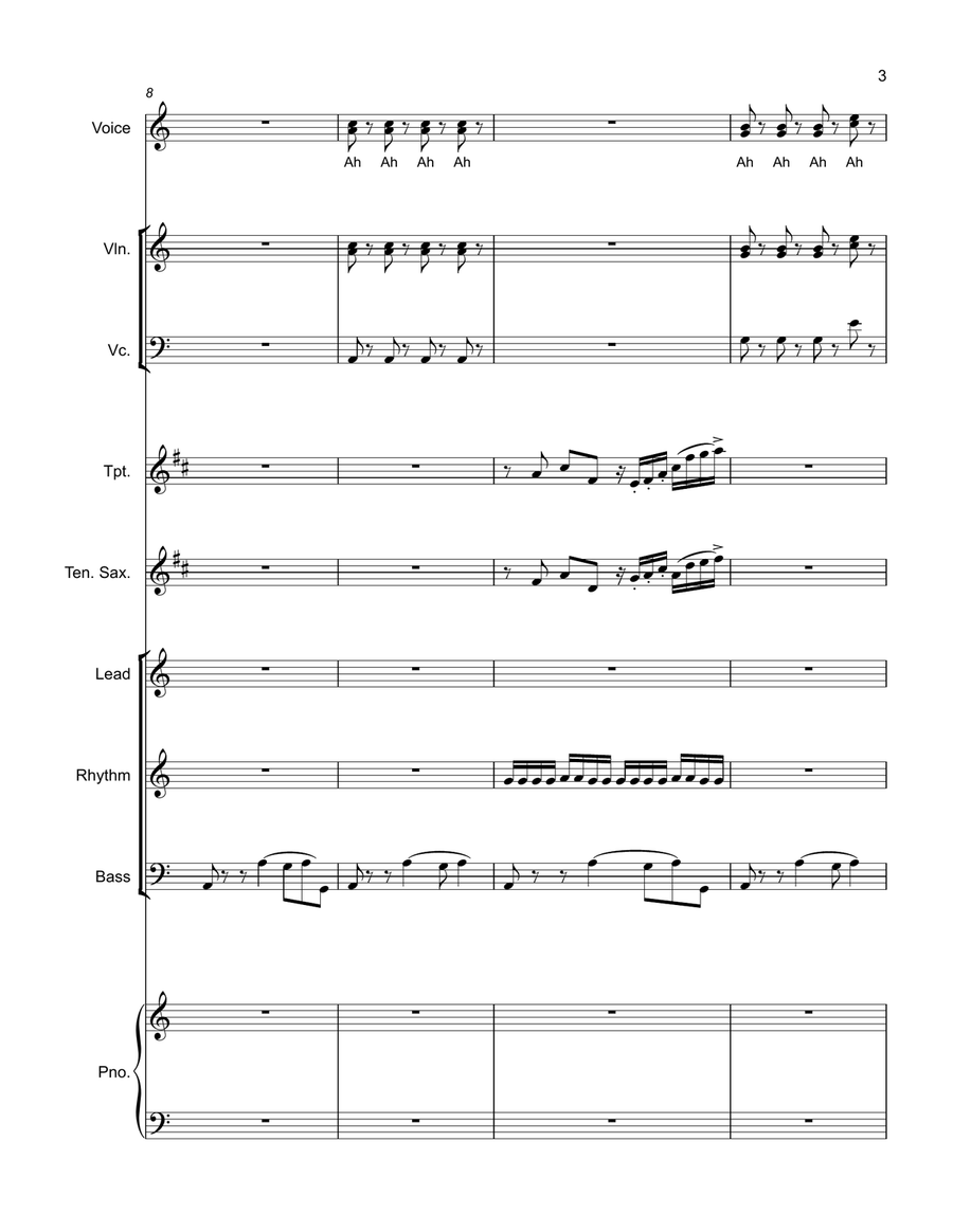 Jolene's New Groove Jazz Ensemble scores gallery preview page 3