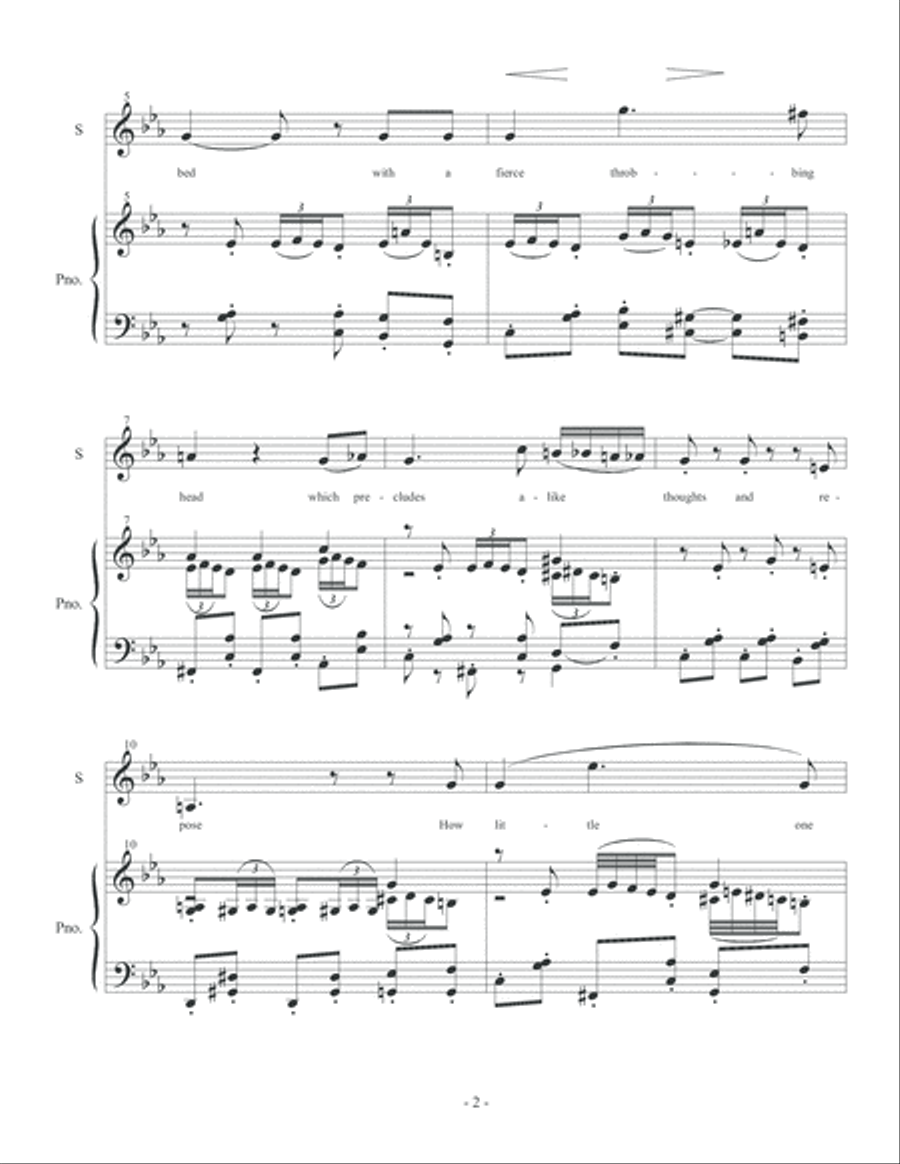 Three Songs on Poems of Jane Austen Soprano Voice scores gallery preview page 5