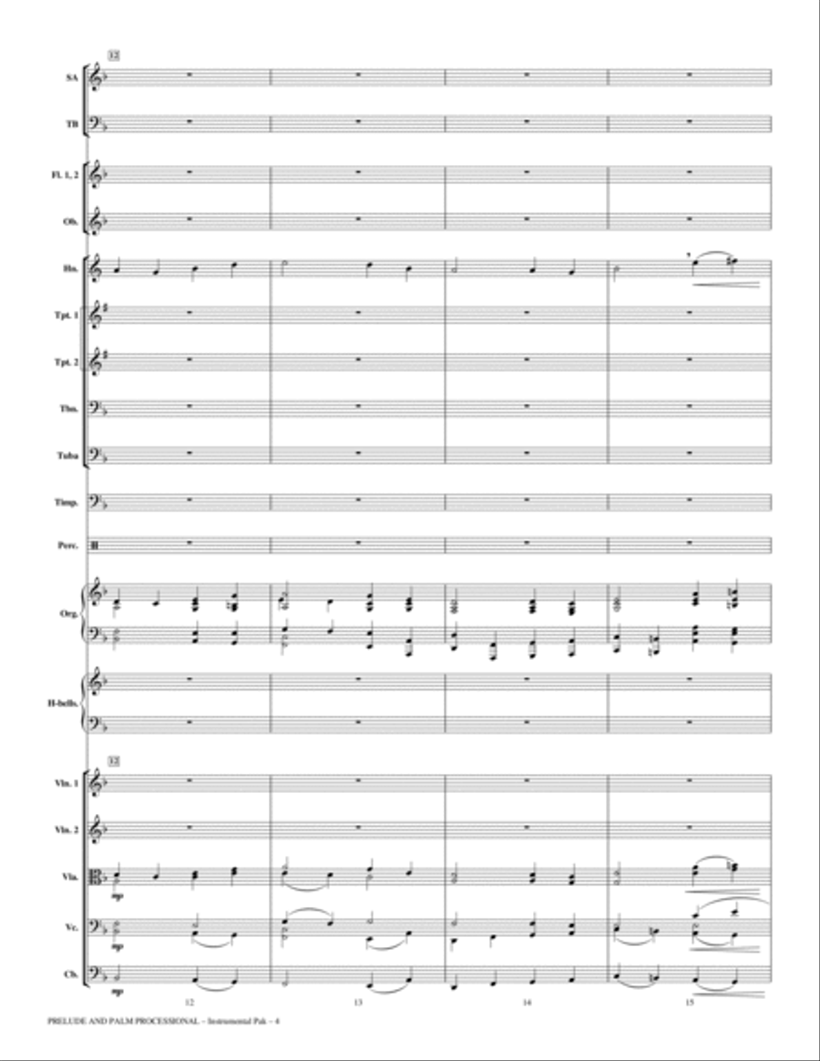 Prelude And Palm Processional - Full Score Choir scores gallery preview page 4