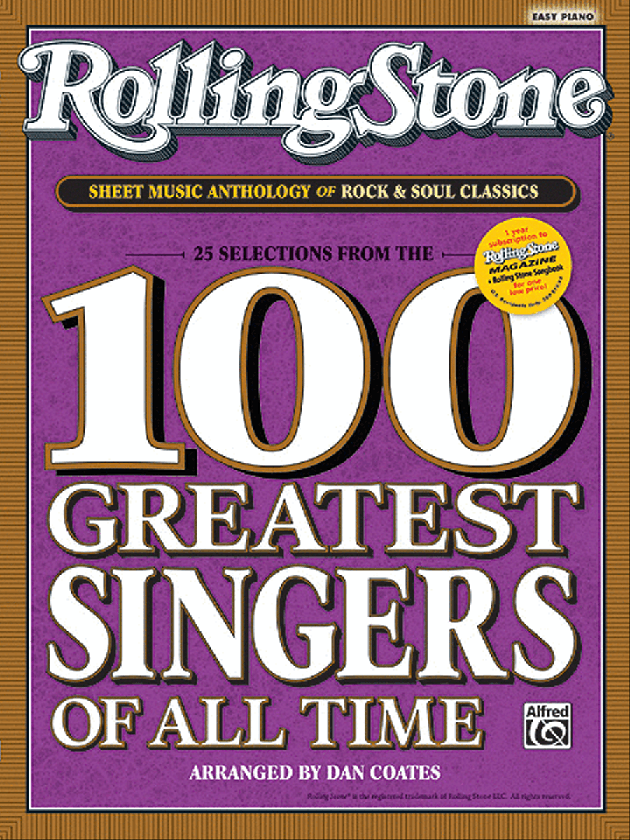 Rolling Stone Sheet Music Anthology of Rock & Soul Classics Voice scores gallery preview page 1