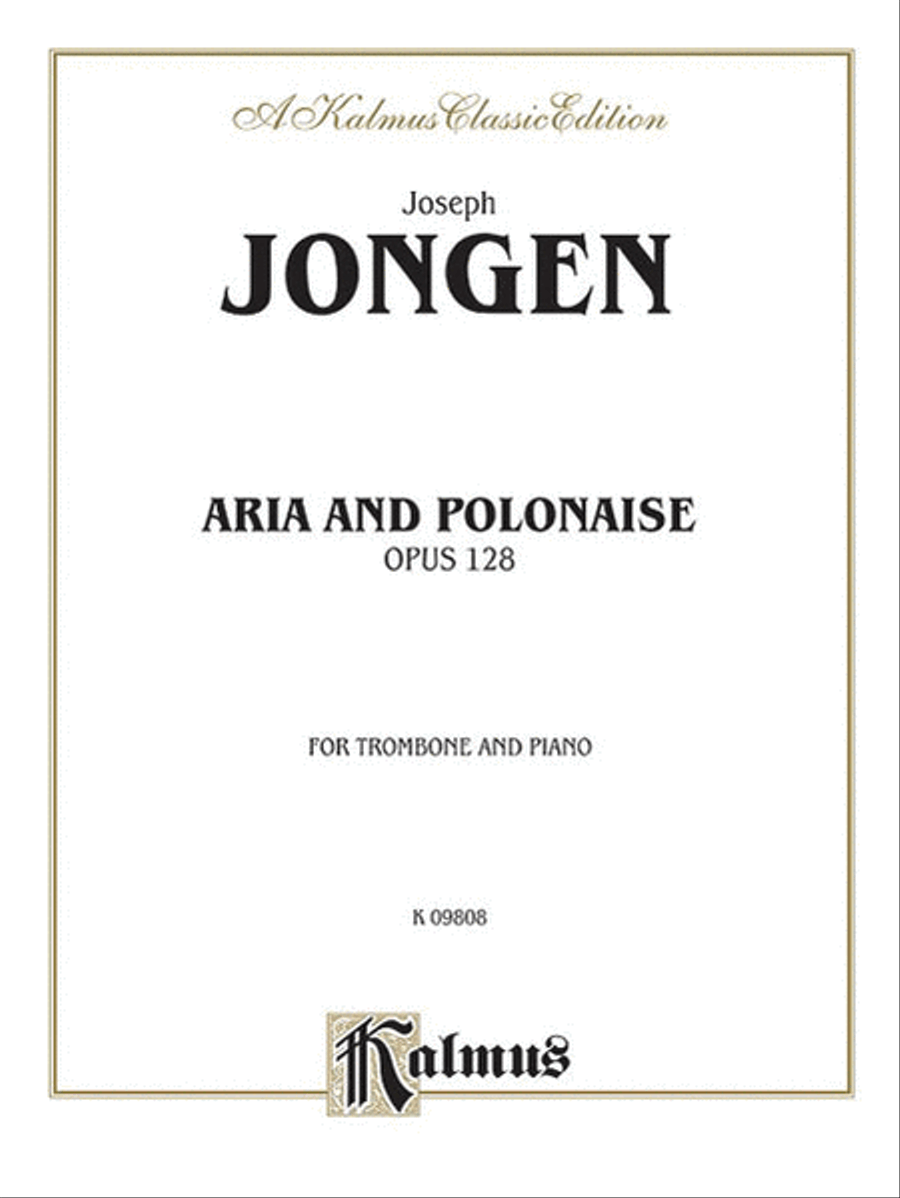 Aria and Polonaise, Op. 128 Small Ensemble scores gallery preview page 1