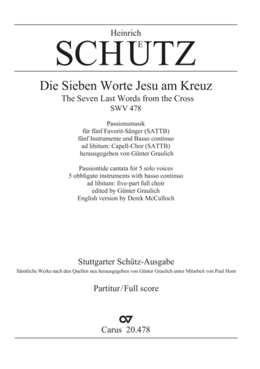 The seven last words from the cross SATTB scores gallery preview page 2