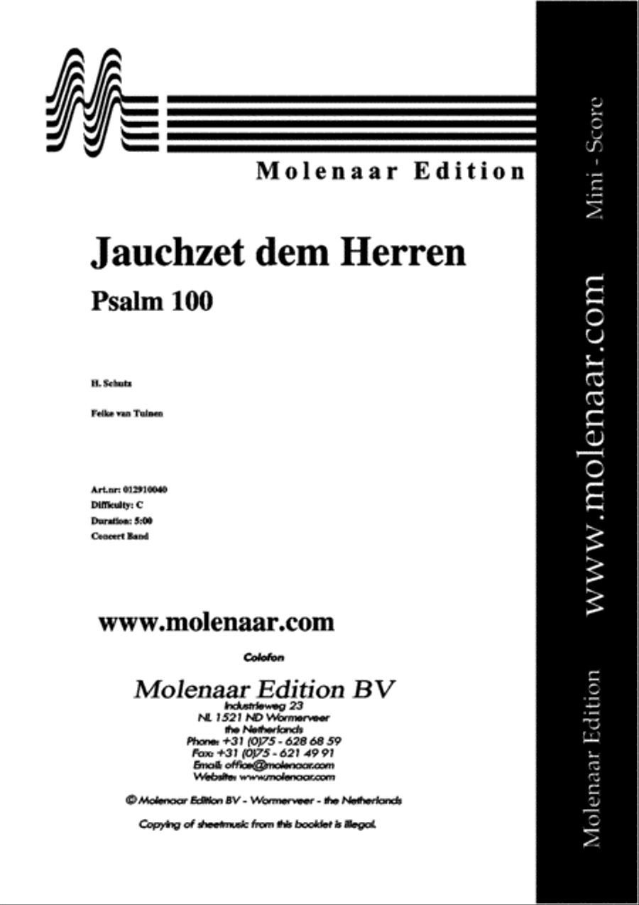 Jauchzet dem Herren Jauchzet dem Herren Concert Band scores gallery preview page 2