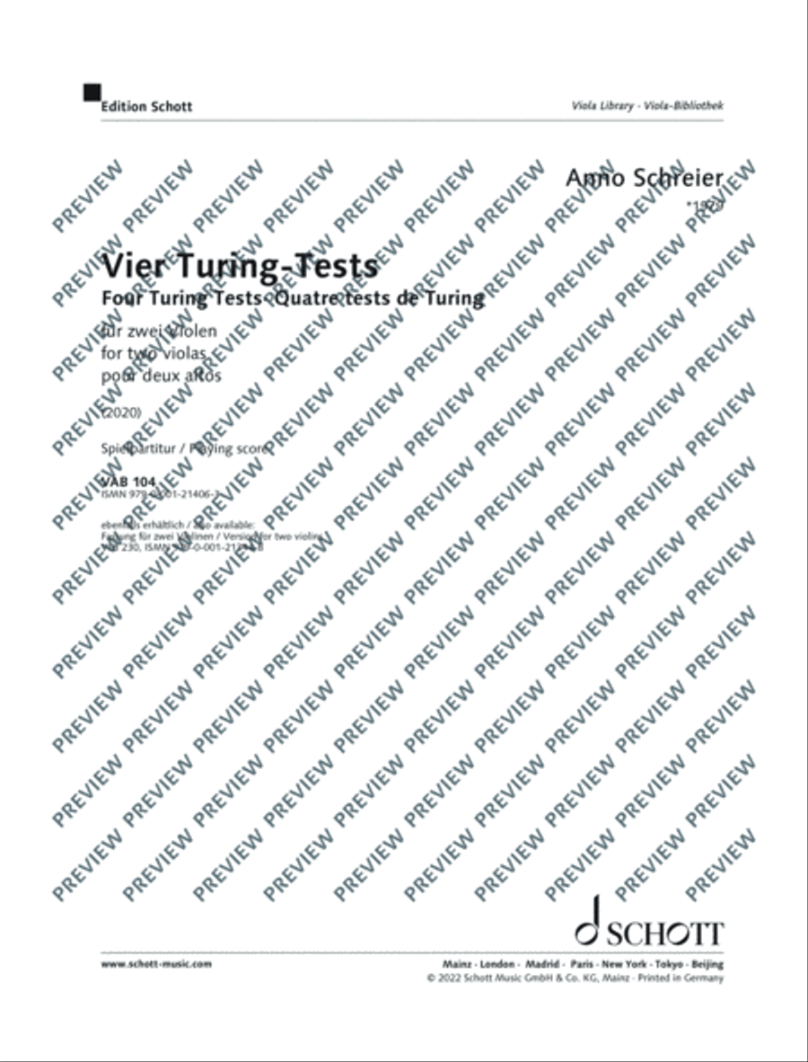 Four Turing Tests Viola scores gallery preview page 2