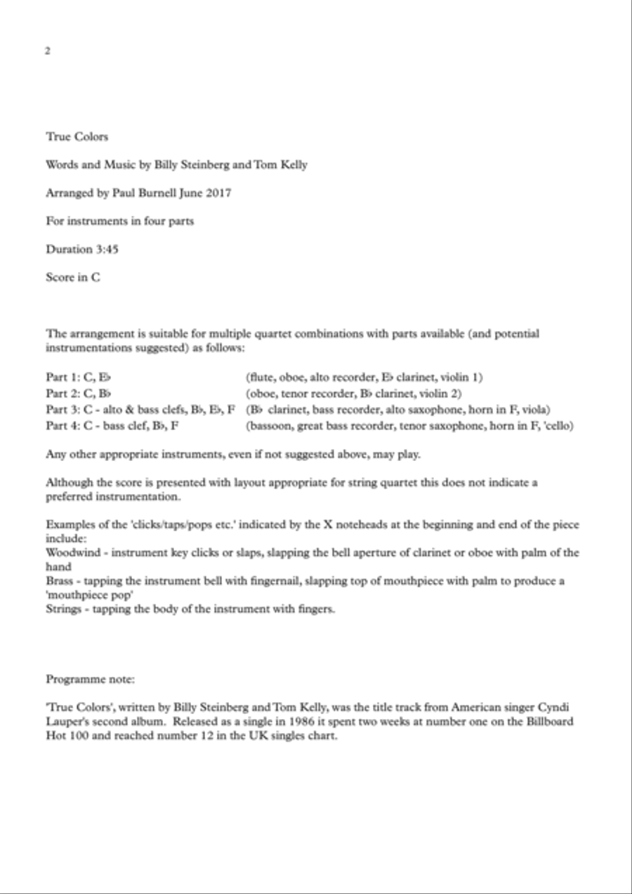 True Colors Small Ensemble scores gallery preview page 2