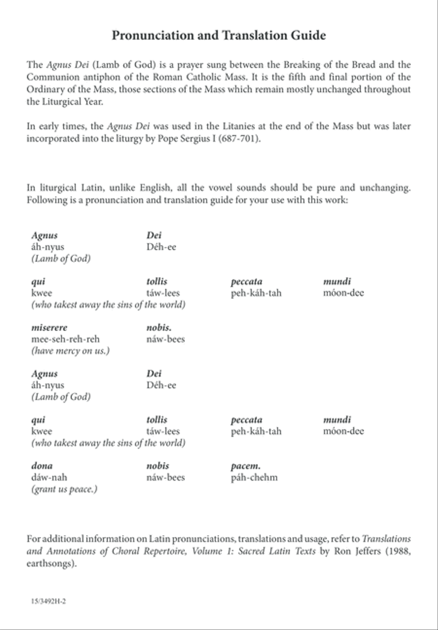 Agnus Dei 3-Part scores gallery preview page 2