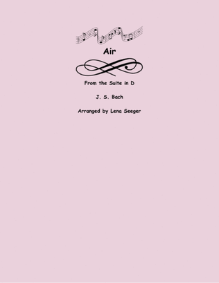 Book cover for Air from Suite in D