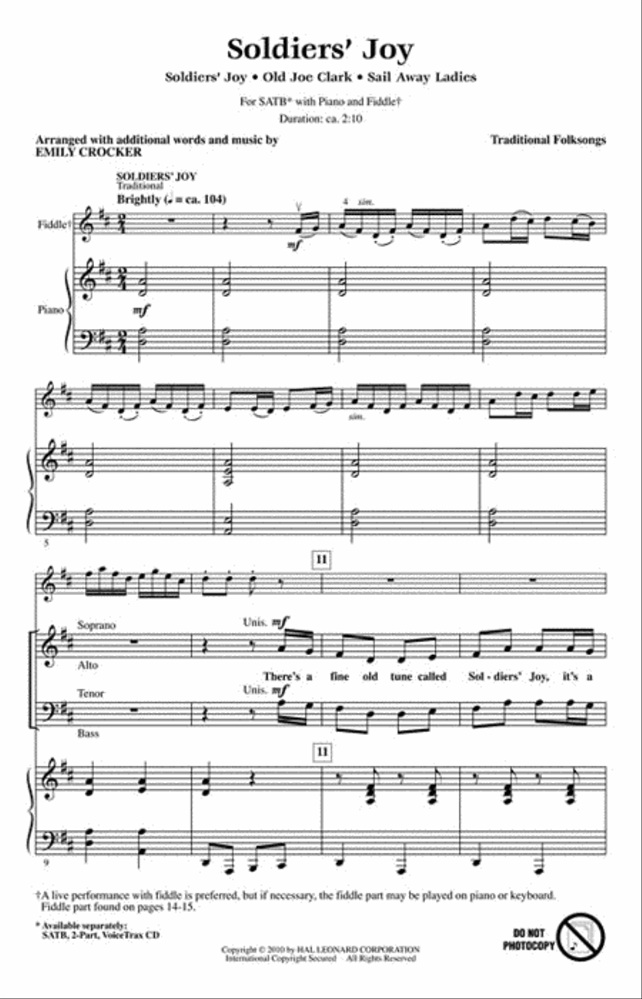 Soldiers' Joy 4-Part scores gallery preview page 2