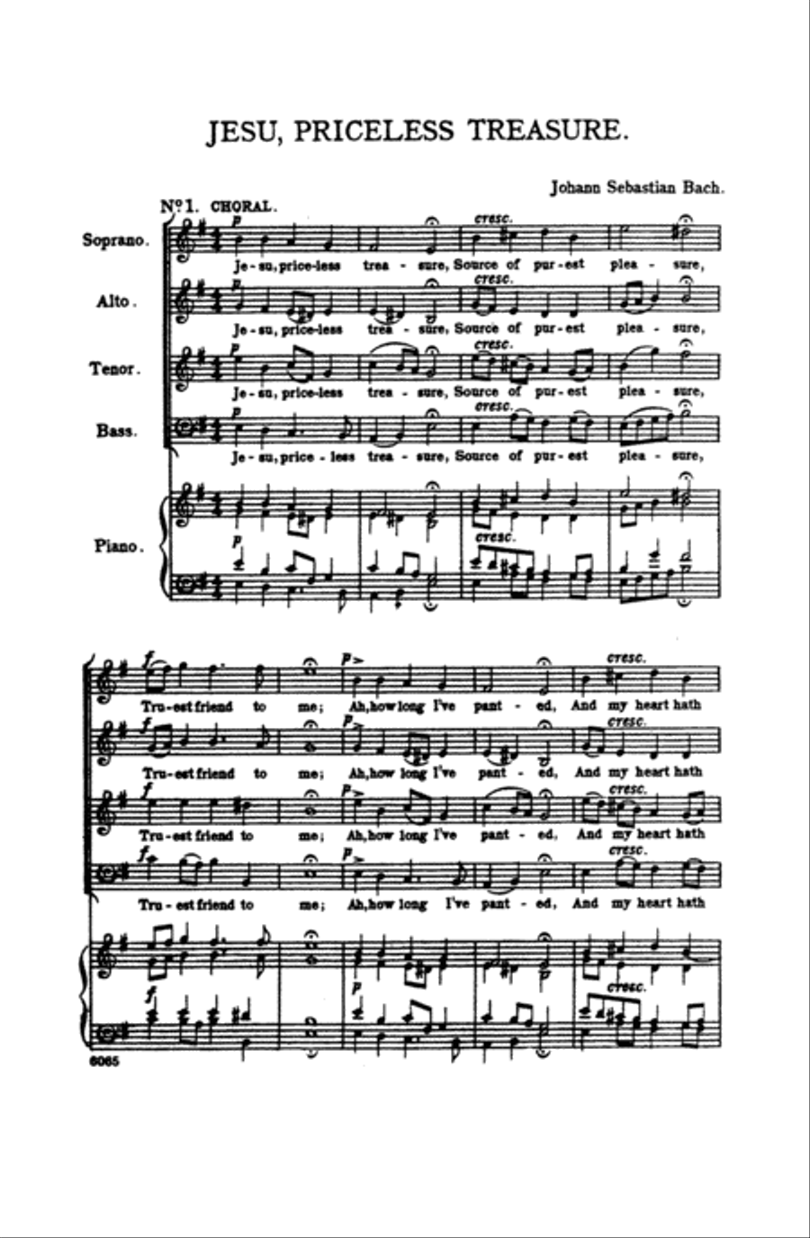 Jesu, Priceless Treasure 4-Part scores gallery preview page 6