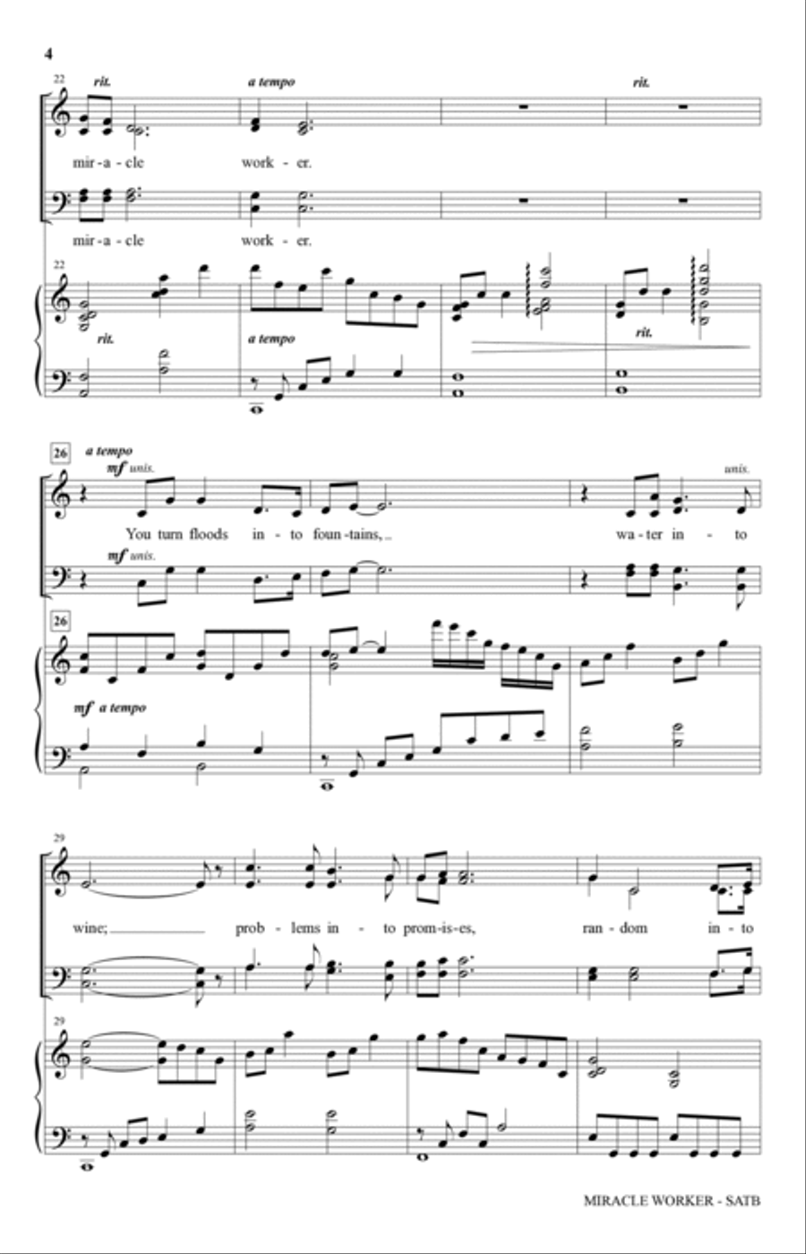 Miracle Worker 4-Part scores gallery preview page 3