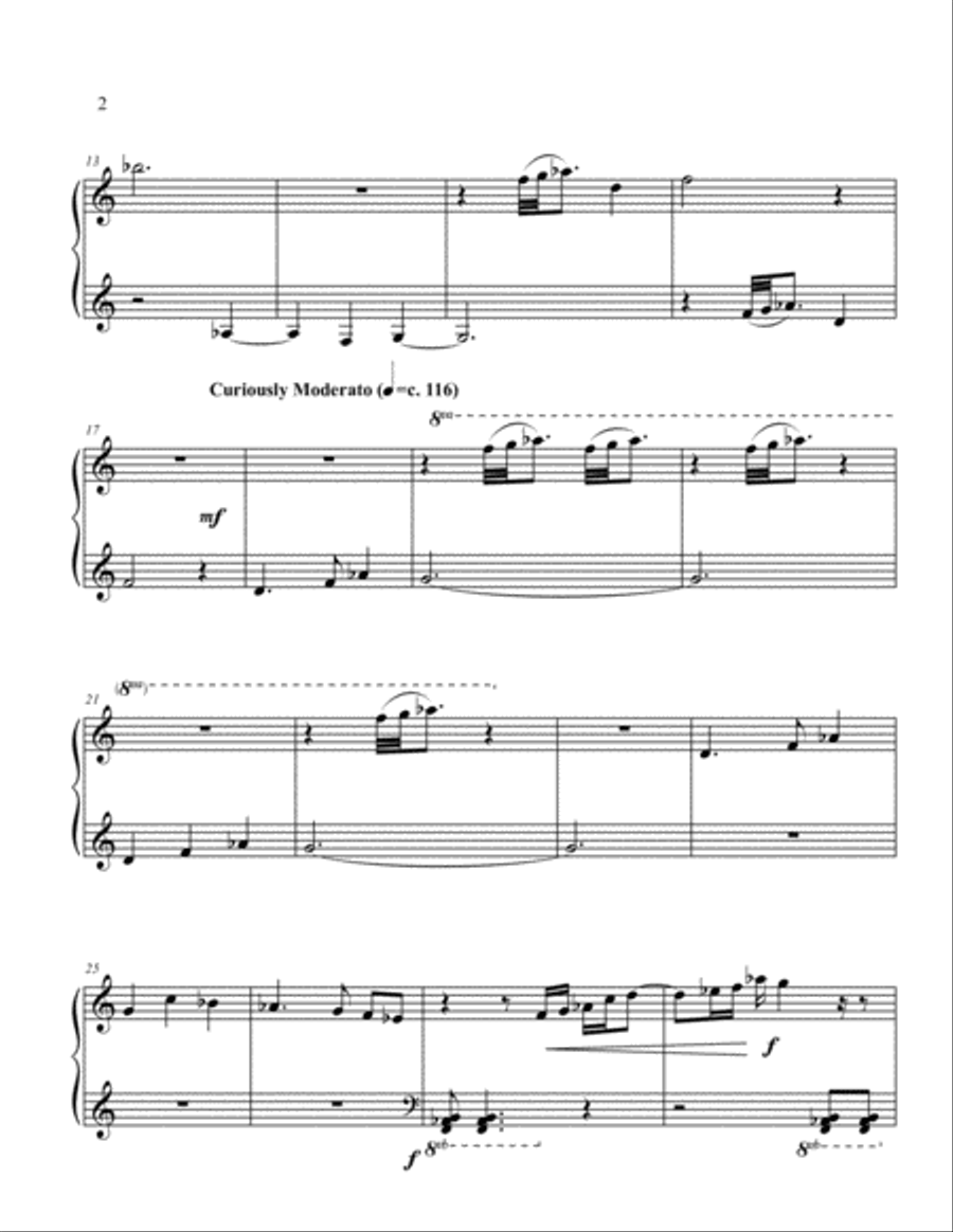 Upon Adopting Teenaged Felines Piano Solo scores gallery preview page 2