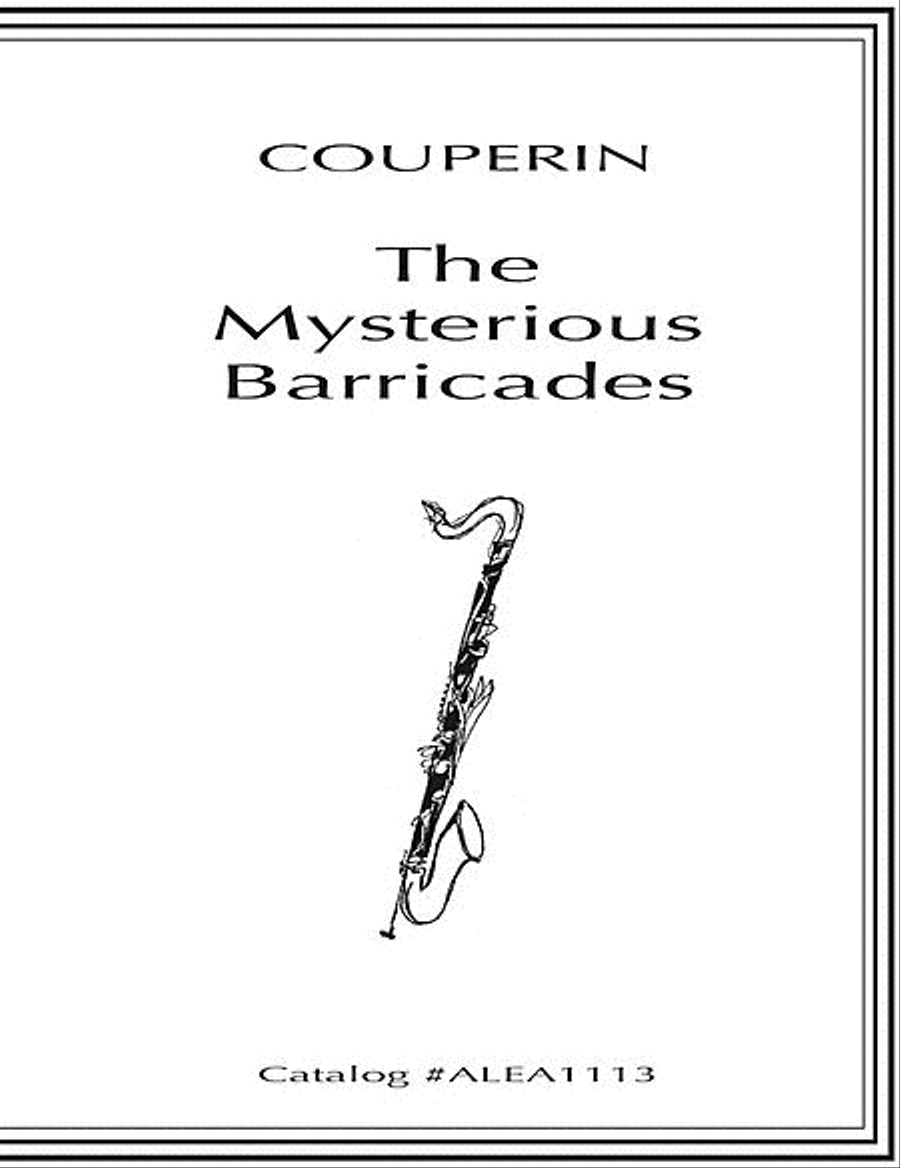 Mysterious Barricades Clarinet Quartet scores gallery preview page 1