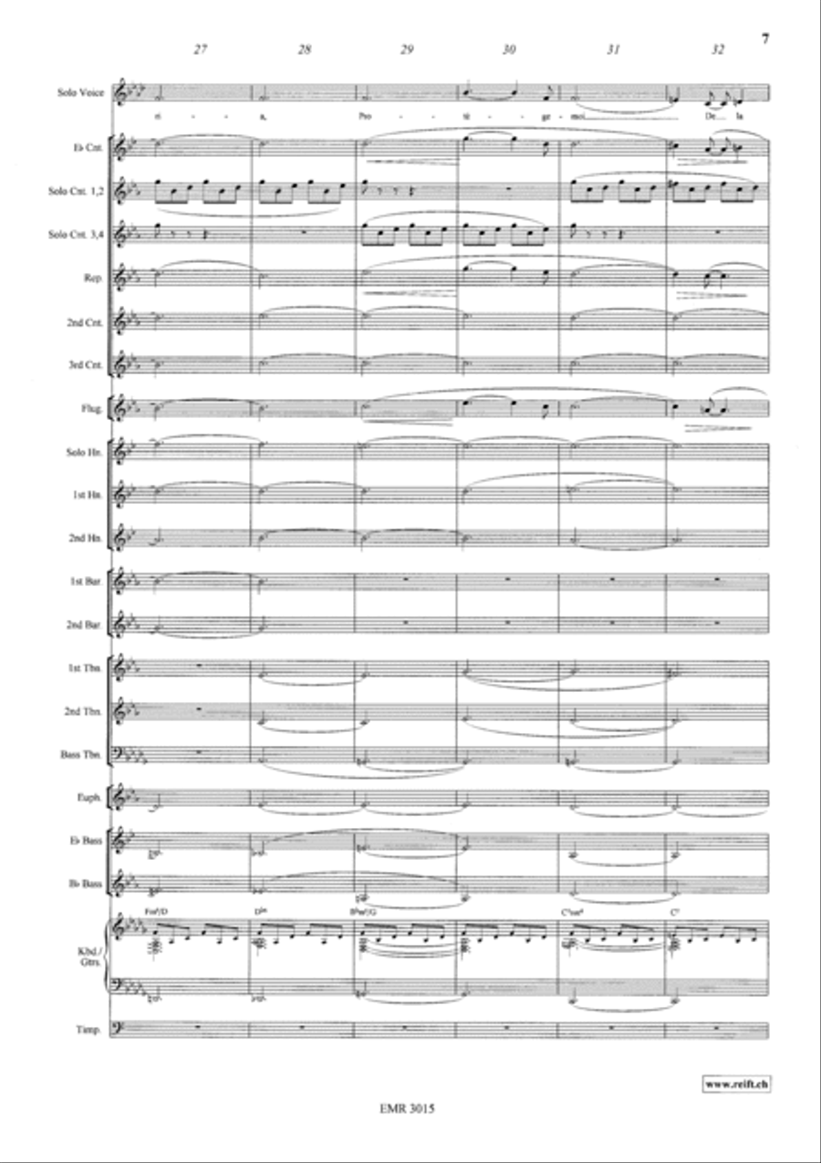 Ave Maria Paien Ave Maria Paien Brass Band scores gallery preview page 8