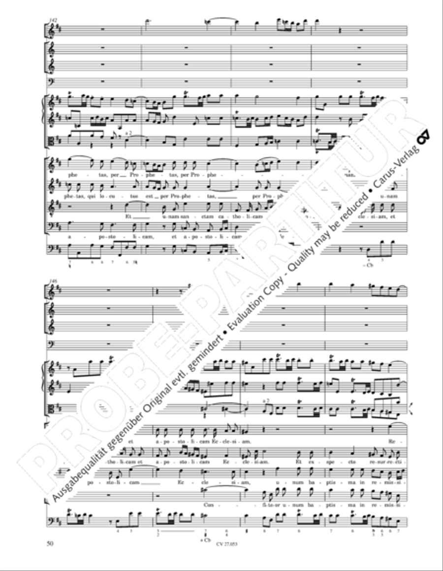 Creation Mass in A-major after Joseph Haydn (Schopfungsmesse in A nach Joseph Haydn) 4-Part scores gallery preview page 51