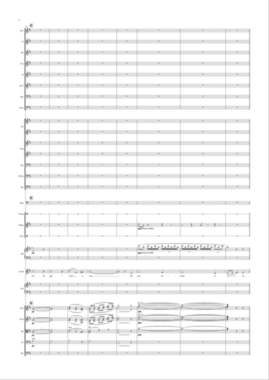 Crown of Thorns, Crowns of Glory (When I Survey the Wondrous Cross) for Soprano Solo and Orchestra Full Orchestra scores gallery preview page 4