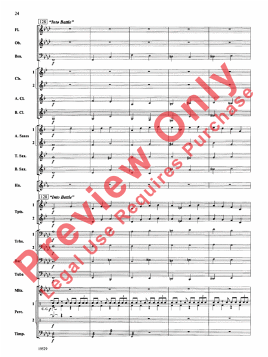 The Road Unknown Concert Band scores gallery preview page 25
