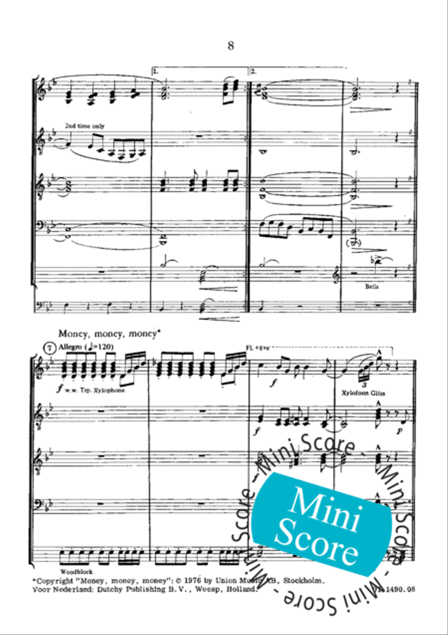Abba Cadabra Concert Band scores gallery preview page 12