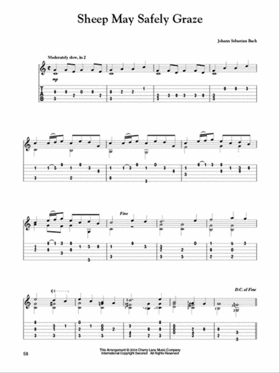 Most Popular Classical Melodies for Easy Classical Guitar Acoustic Guitar scores gallery preview page 4