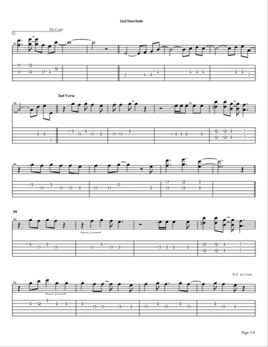 Don't Stop Believin' Electric Guitar scores gallery preview page 3