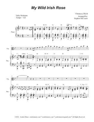 My Wild Irish Rose (Viola solo and Piano)