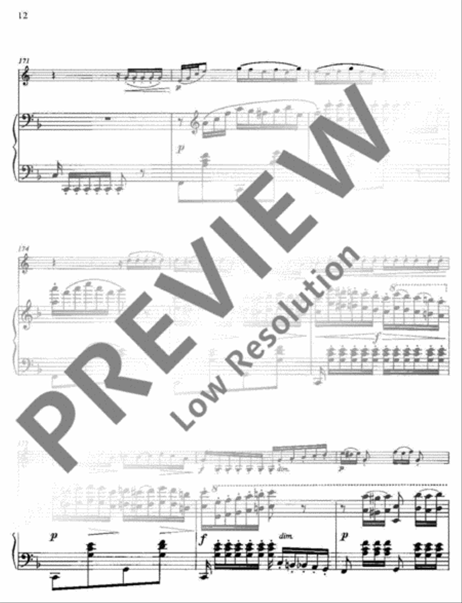 Variations of a Swiss Folksong Horn scores gallery preview page 13