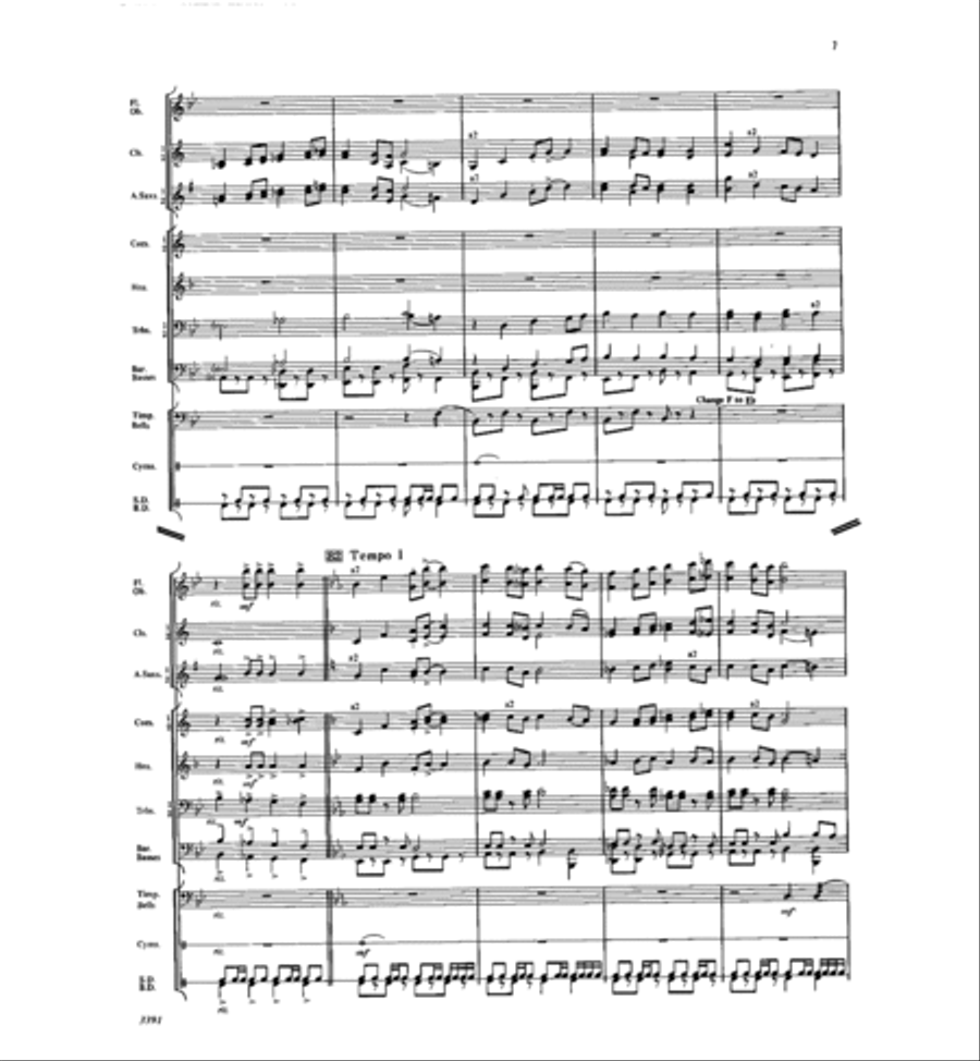 Crystal City Overture Crystal City Overture Concert Band scores gallery preview page 8