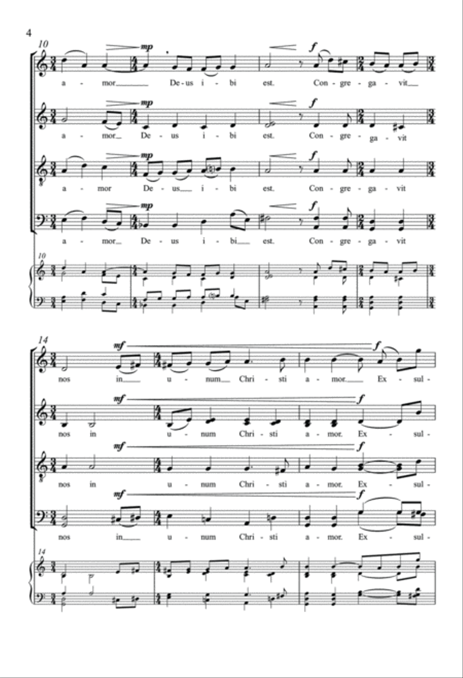 Ubi Caritas Ubi Caritas Divisi scores gallery preview page 3