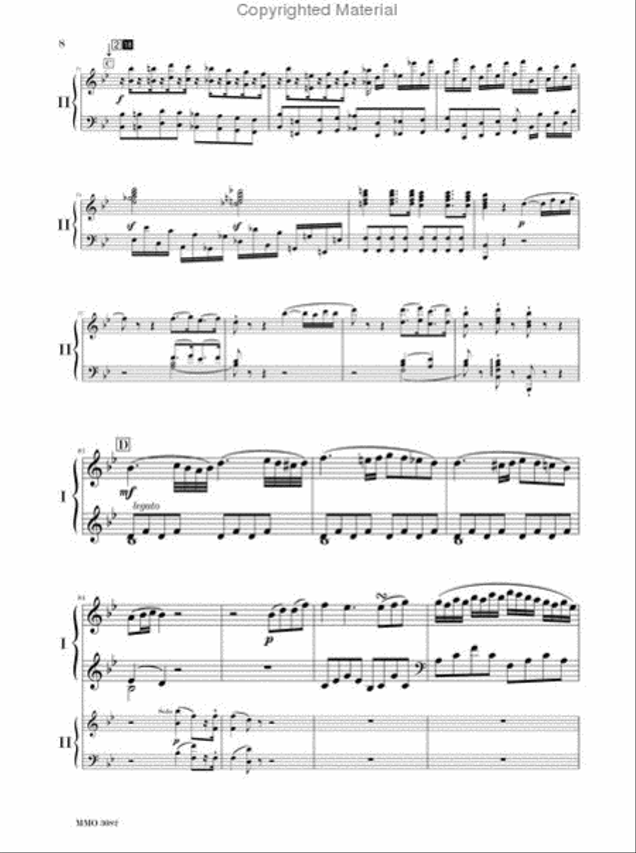 Mozart – Piano Concerto No. 27 in B-flat Major, KV595 Piano Solo scores gallery preview page 2