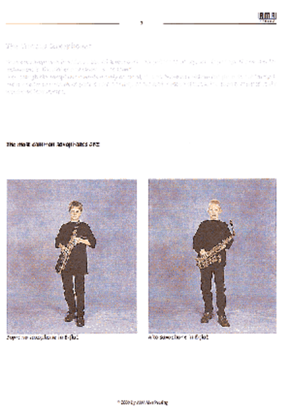 Sax 130 Top: Saxophone Method for Children