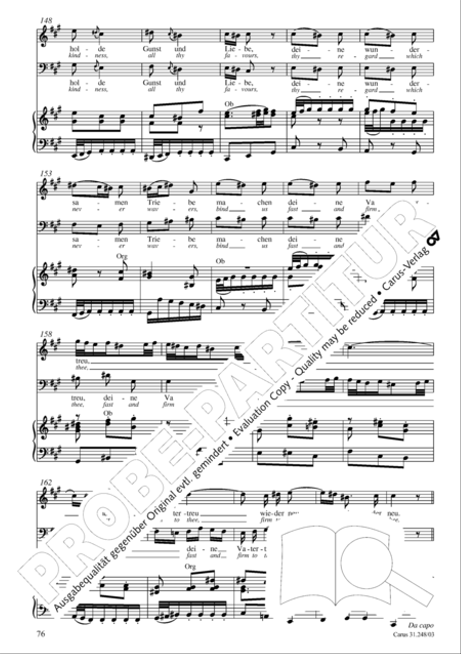 Christmas oratorio (Weihnachtsoratorium, Teile I-III) 4-Part scores gallery preview page 81
