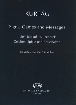 Book cover for Zeichen, Spiele und Botschaften für Violine