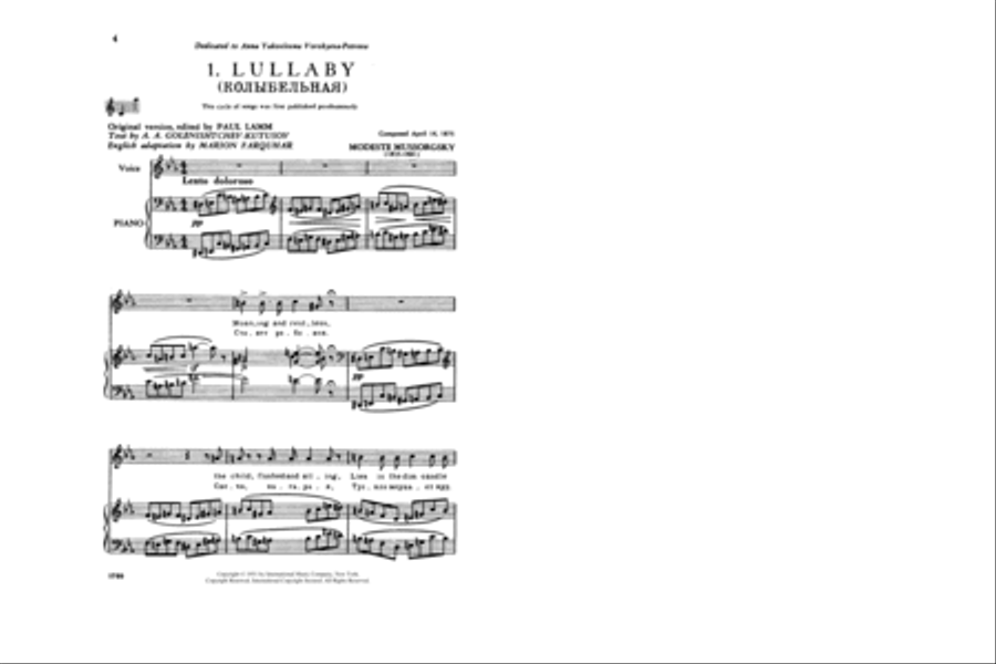 Songs And Dances Of Death. A Cycle Of Four Dramatic Songs. - High High Voice scores gallery preview page 2