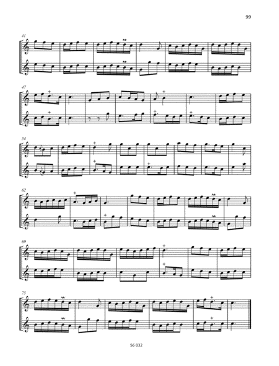 Suite C major, Op. 17 No. 4 Alto Recorder scores gallery preview page 4