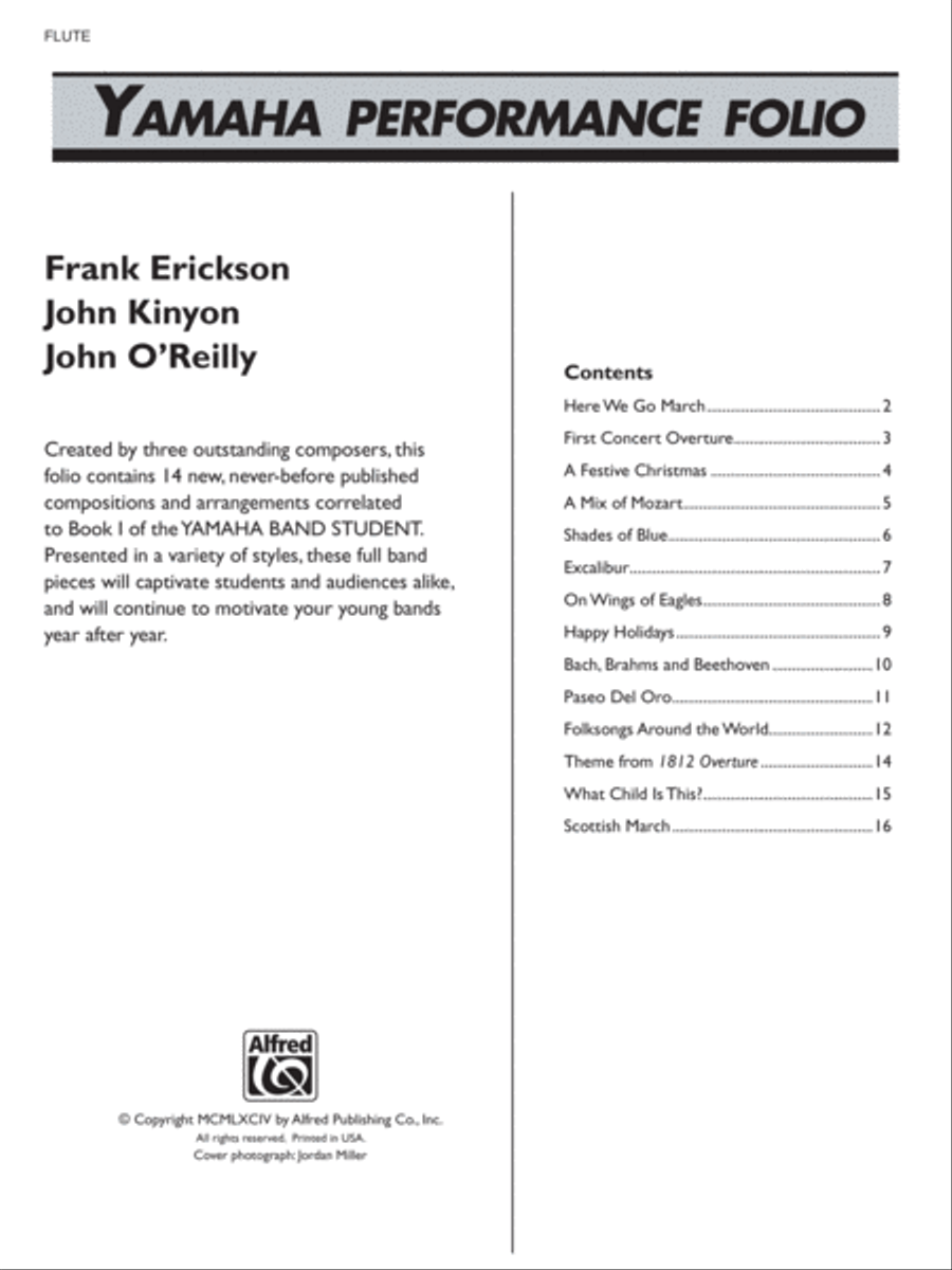 Yamaha Performance Folio Yamaha Performance Folio Concert Band Methods scores gallery preview page 5