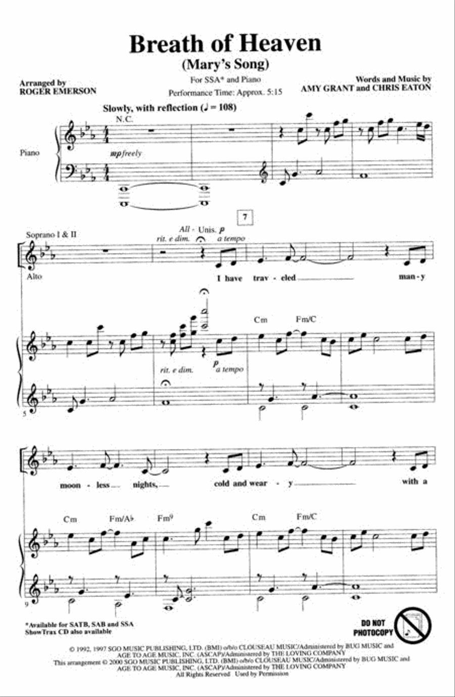 Breath of Heaven (Mary's Song) image number null